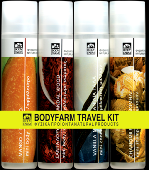 Travel Kit Μάνγκο, Σανταλόξυλο, Χαμομήλι, Βανίλια-Γάλα